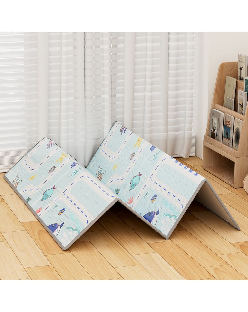Bebe stars χαλάκι δραστηριοτήτων διπλής όψης 150x150x1cm 100-503 - Bebe Stars
