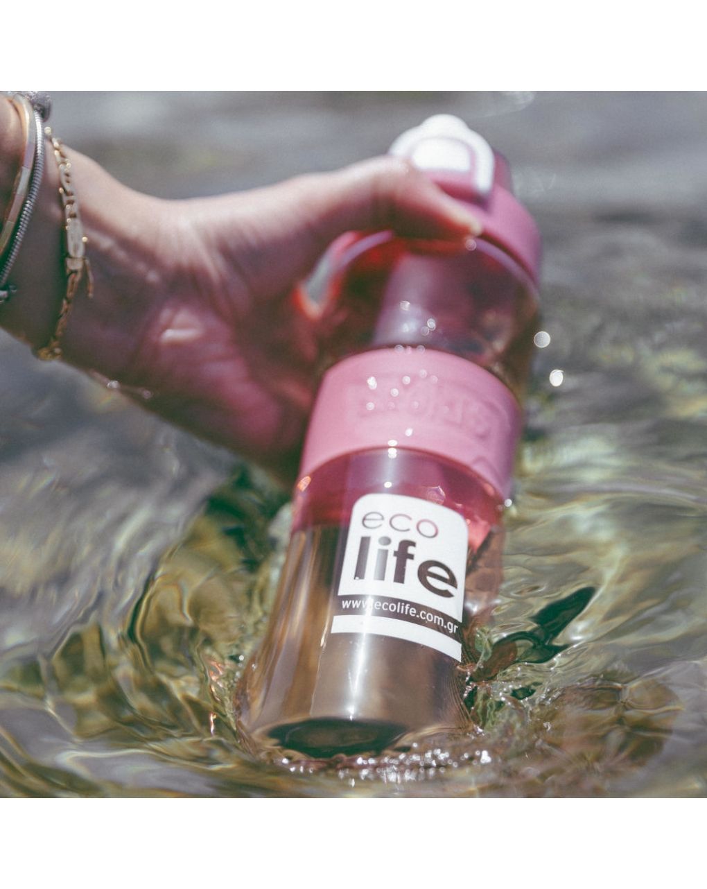 Ecolife tritan παγούρι 650ml pink 33-bo-2310 - Ecolife
