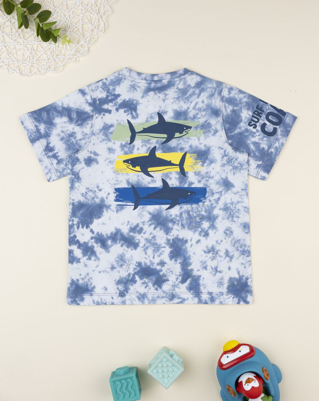 παιδικό t-shirt tie dye με καρχαρία για αγόρι - Prénatal