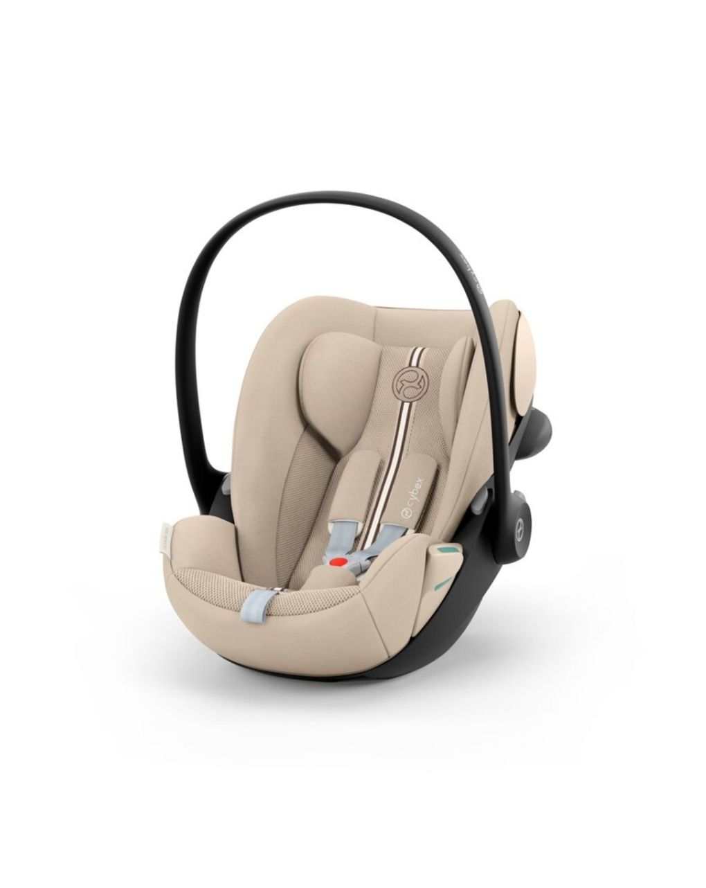 Cybex balios s lux σύστημα μεταφοράς trio με cot s lux, cloud g3 plus moon black και αντάπτορες seashell beige - Cybex
