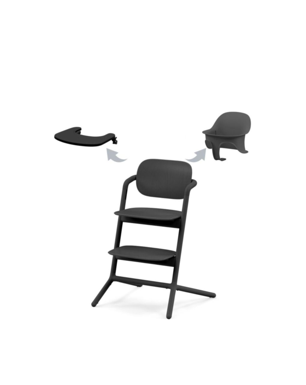 Cybex lemo 3-σε-1 σετ καθίσματος φαγητού stunning black - Cybex