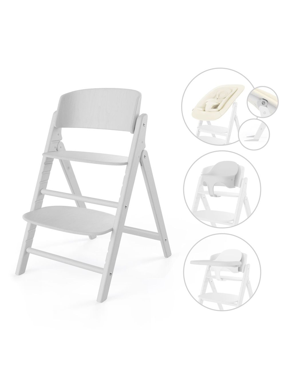 Cybex click & fold 4-σε-1 κάθισμα φαγητού all white - Cybex