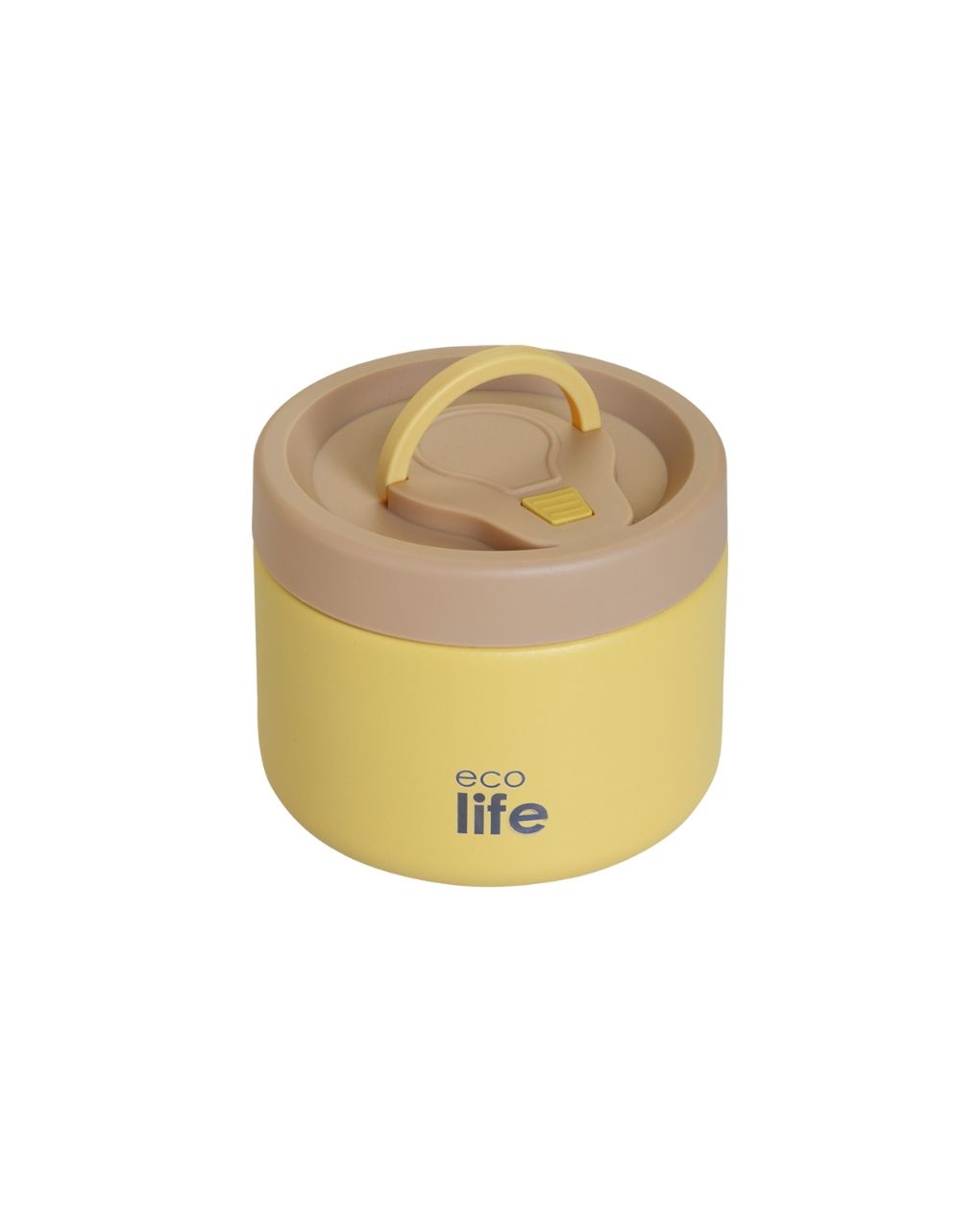 Ecolife στρογγυλός θερμός φαγητού 650ml κίτρινο 33-bo-9094 - Ecolife