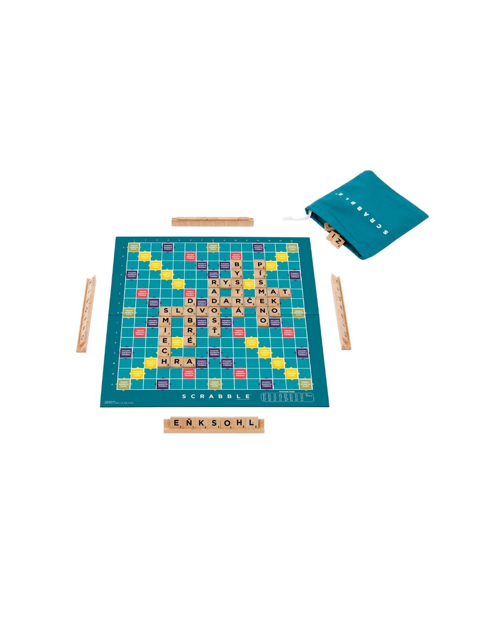Mattel επιτραπέζιο scrabble 2 σε 1 με ξύλινα γράμματα jlj58 - Mattel Games