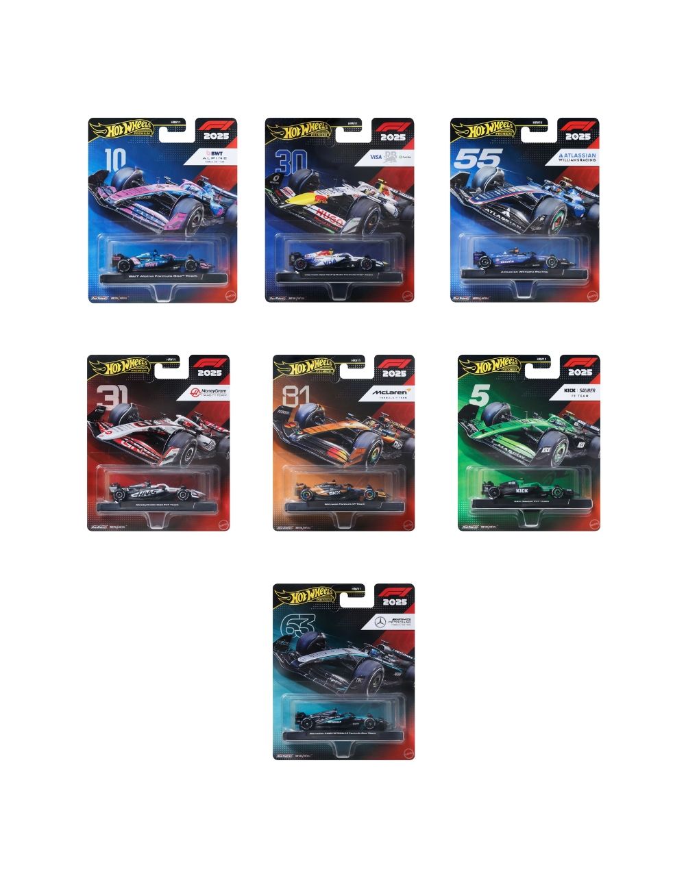 Hot wheels συλλεκτικά αυτοκινητάκια formula 1 hrv11 (διάφορα σχέδια) - Hot wheels