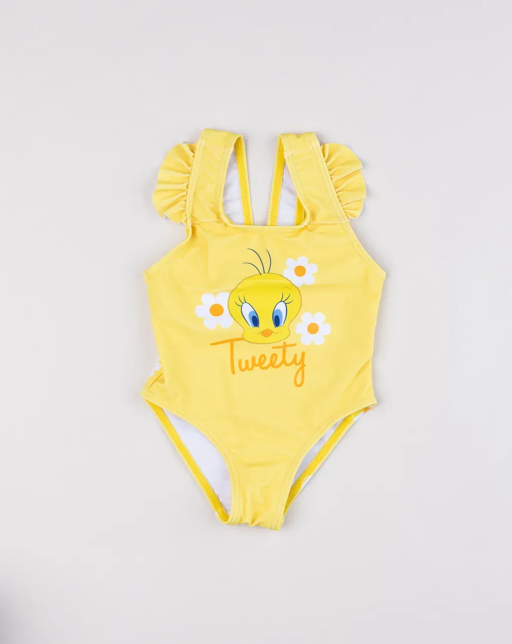 βρεφικό ολόσωμο μαγιό κίτρινο tweety για κορίτσι