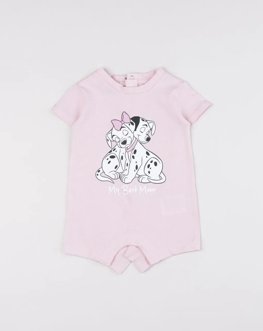 βρεφικό φορμάκι ροζ 101 dalmatians "my best mom" για κορίτσι
