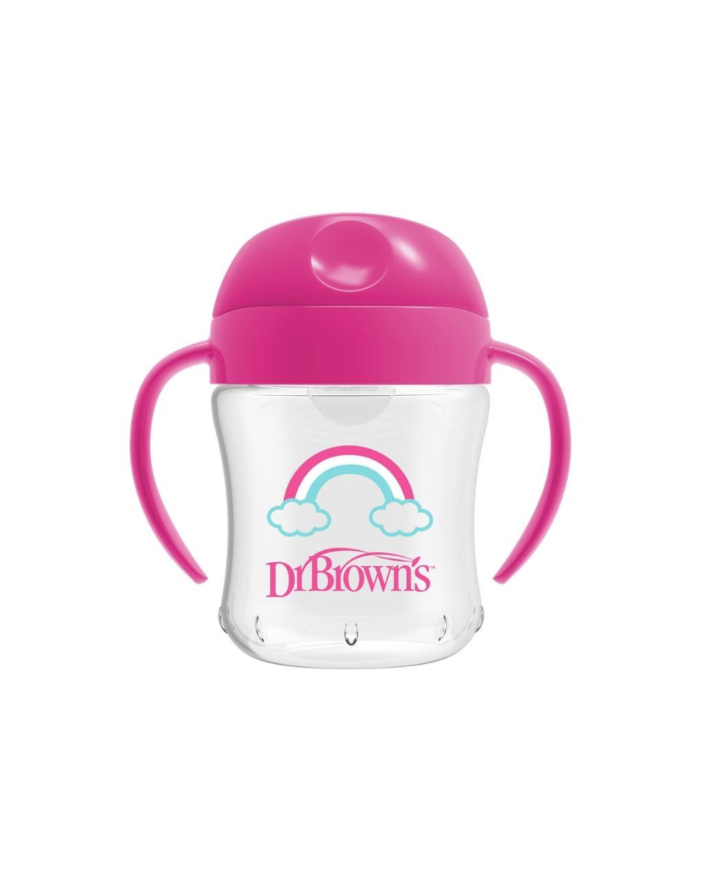 Dr. brown's εκπαιδευτικό ποτηράκι soft spout 6+ μηνών 180ml ροζ 112.70.1hc.414