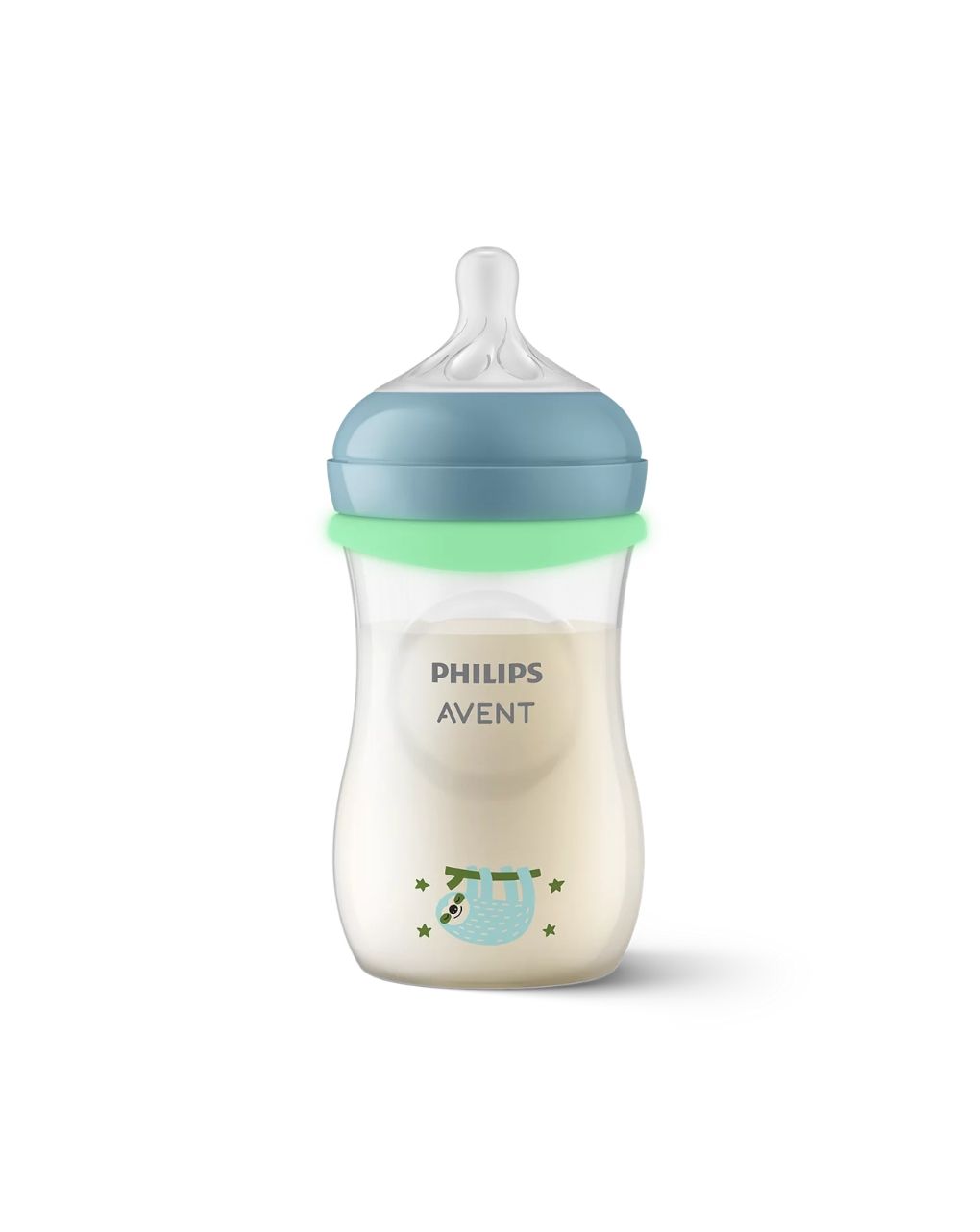 Philips avent natural response nighttime πλαστικό μπιμπερό με θηλή σιλικόνης μέτριας ροής 3-6 μηνών 260ml sloth scy903/81 - Philips Avent