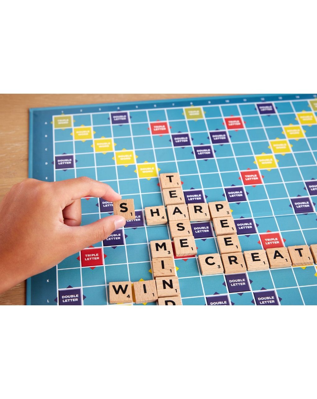 Mattel επιτραπέζιο scrabble 2 σε 1 με ξύλινα γράμματα jlj58 - Mattel Games