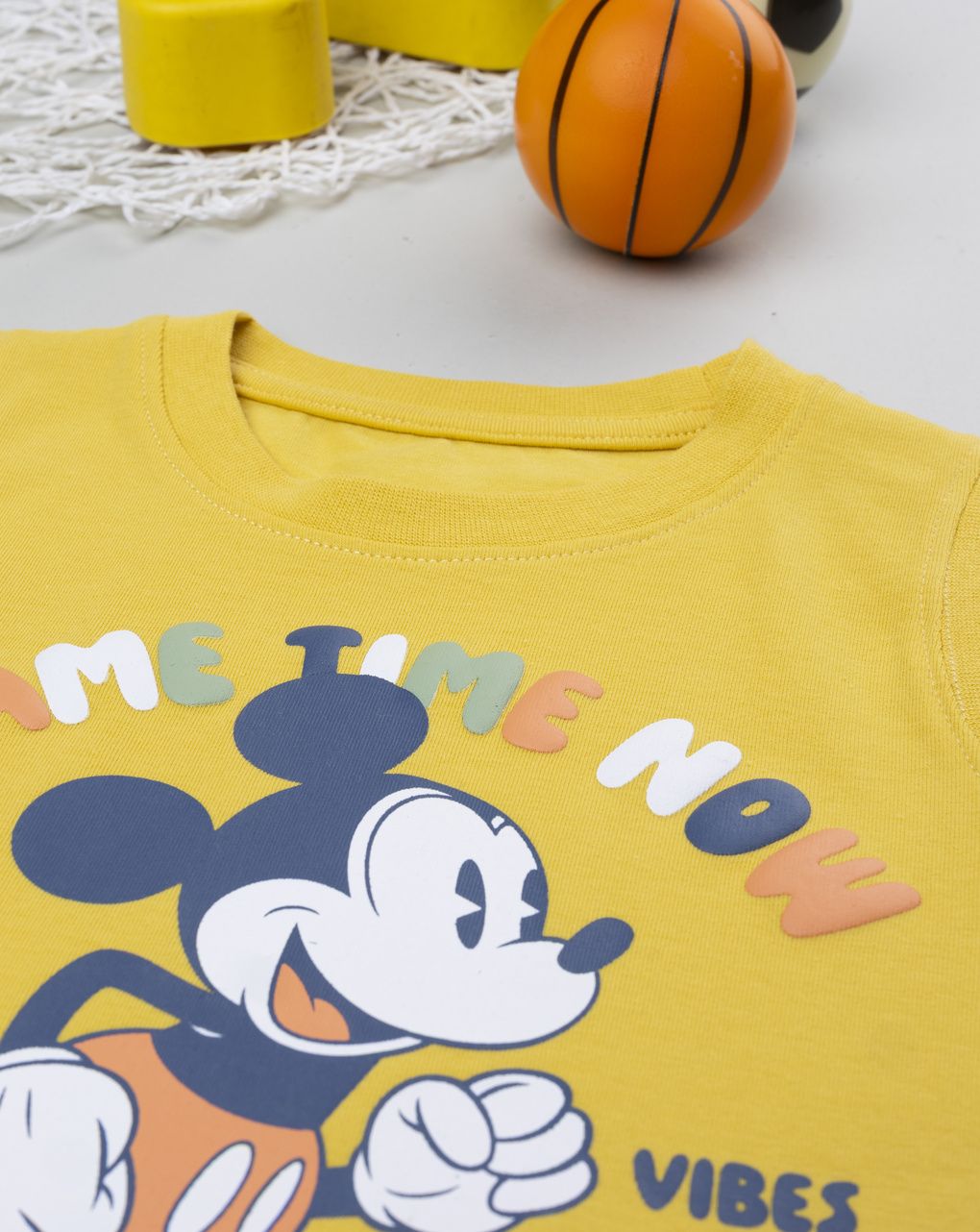 βρεφική αμάνικη μπλούζα κίτρινη mickey για αγόρι - Prénatal