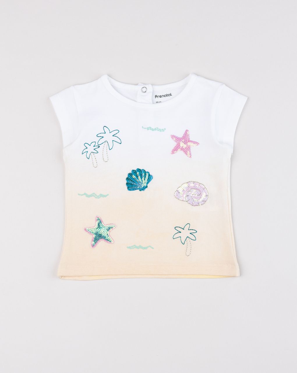 βρεφικό t-shirt λευκό sunny days για κορίτσι