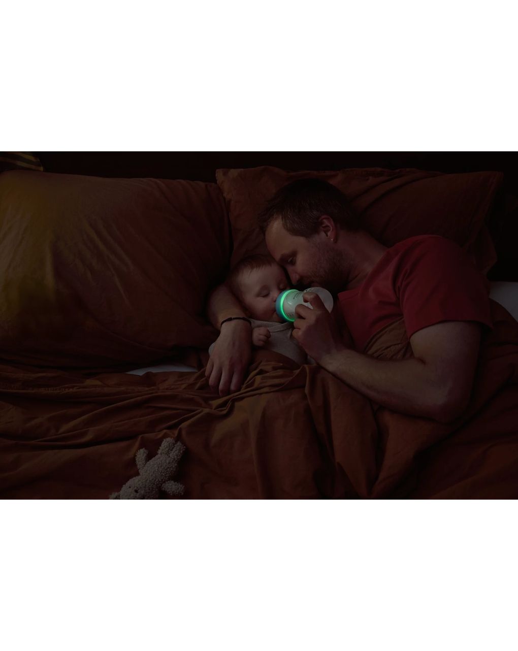 Philips avent natural response nighttime πλαστικό μπιμπερό με θηλή σιλικόνης μέτριας ροής 3-6 μηνών 260ml sloth scy903/81 - Philips Avent