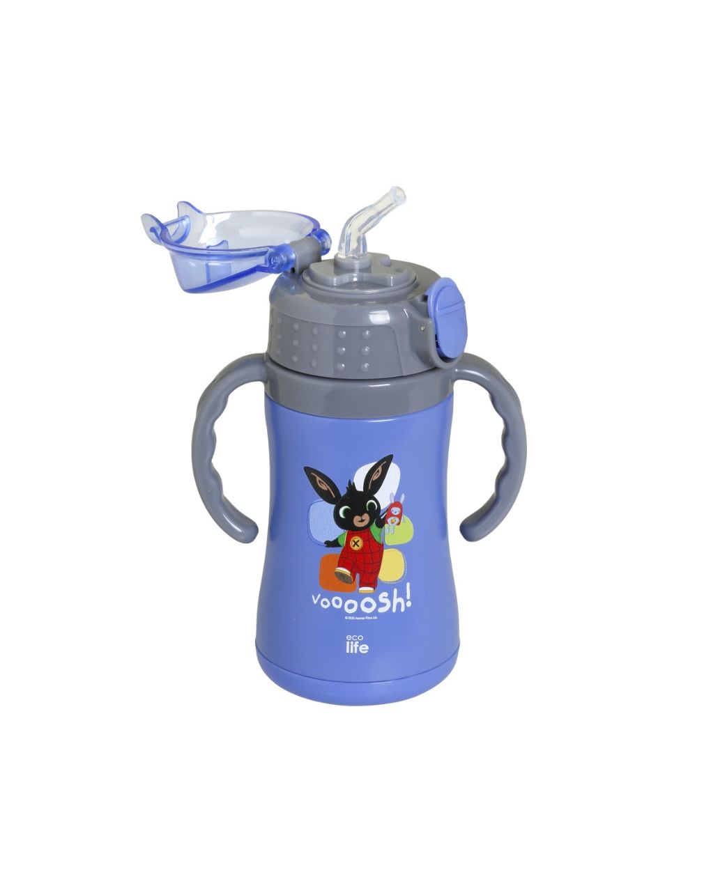 Ecolife kids παγούρι-θερμός 'bing - voooosh' 300ml blue 33-bo-2124 - Ecolife