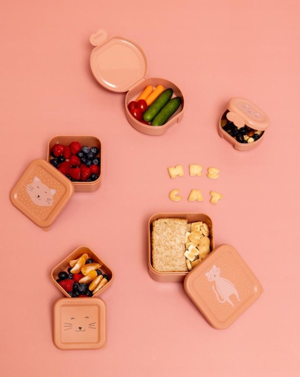 Trixie σετ φαγητοδοχεία snack box nesting 3τμχ mrs cat t05222 - TRIXIE