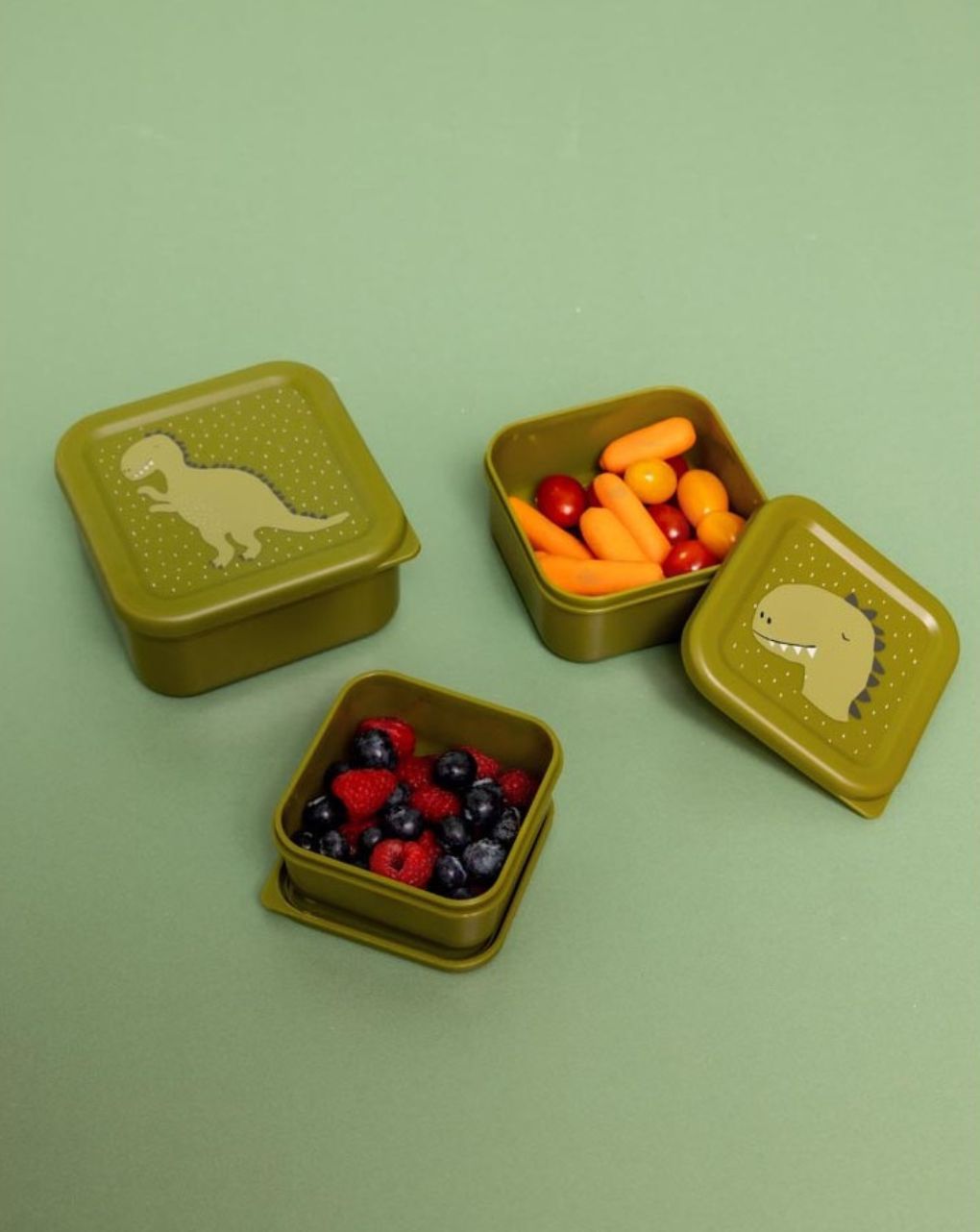 Trixie σετ φαγητοδοχεία snack box nesting 3τμχ mr. dino t05201 - TRIXIE