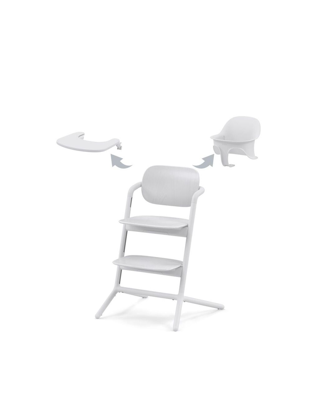 Cybex lemo 3-σε-1 σετ καθίσματος φαγητού all white - Cybex