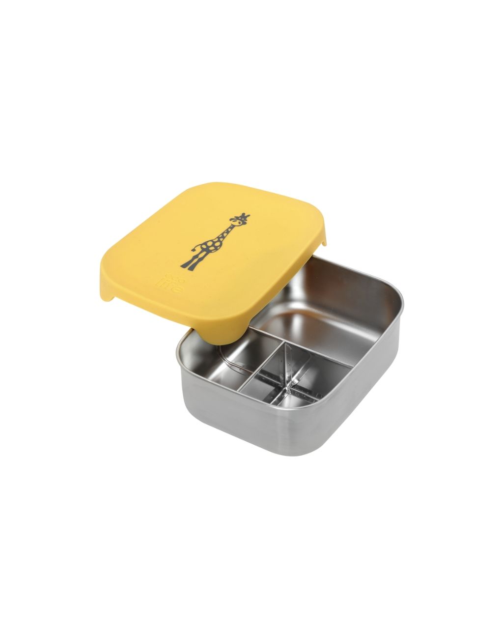 Ecolife ανοξείδωτο φαγητοδοχείο με χώρισμα 800ml giraffe 33-fc-9089 - Ecolife
