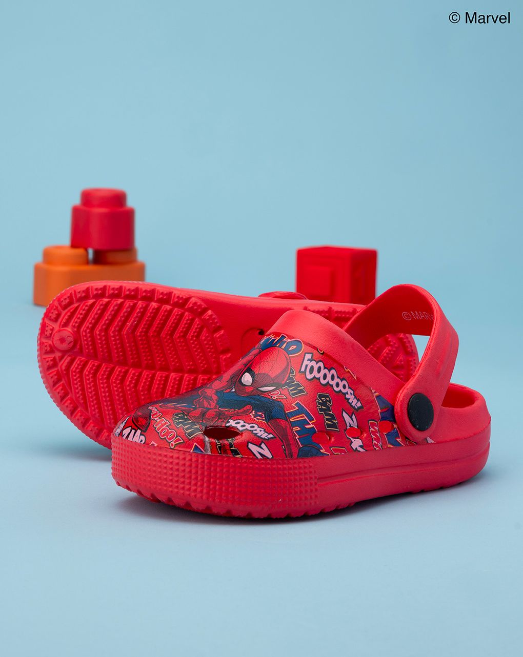 σαμπό θαλάσσης κόκκινα με τον spiderman για αγόρι - SILVER