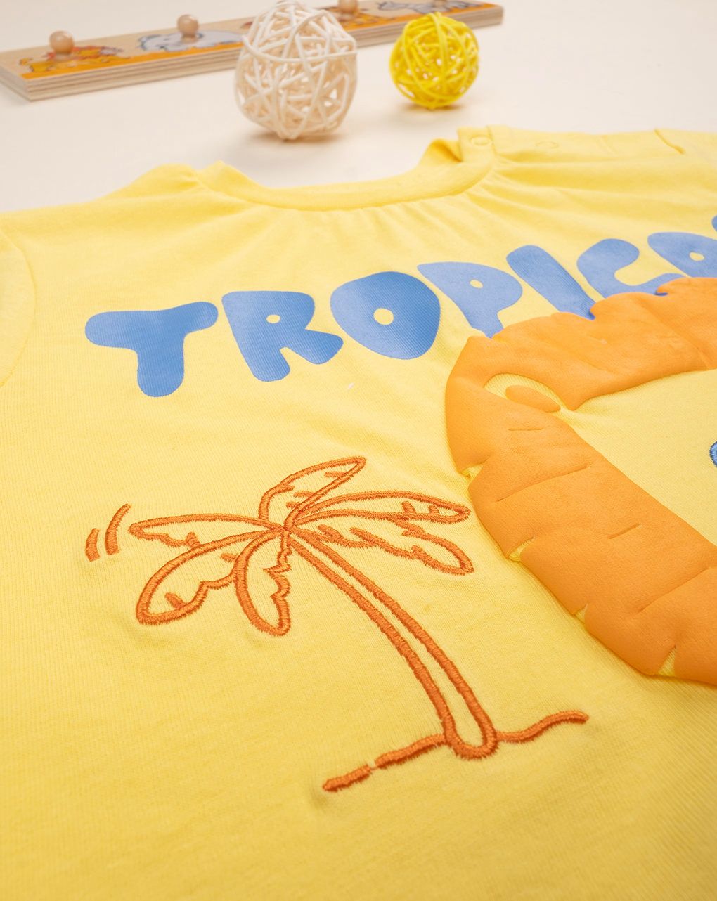 βρεφικό t-shirt κίτρινο tropic sun για αγόρι - Prénatal