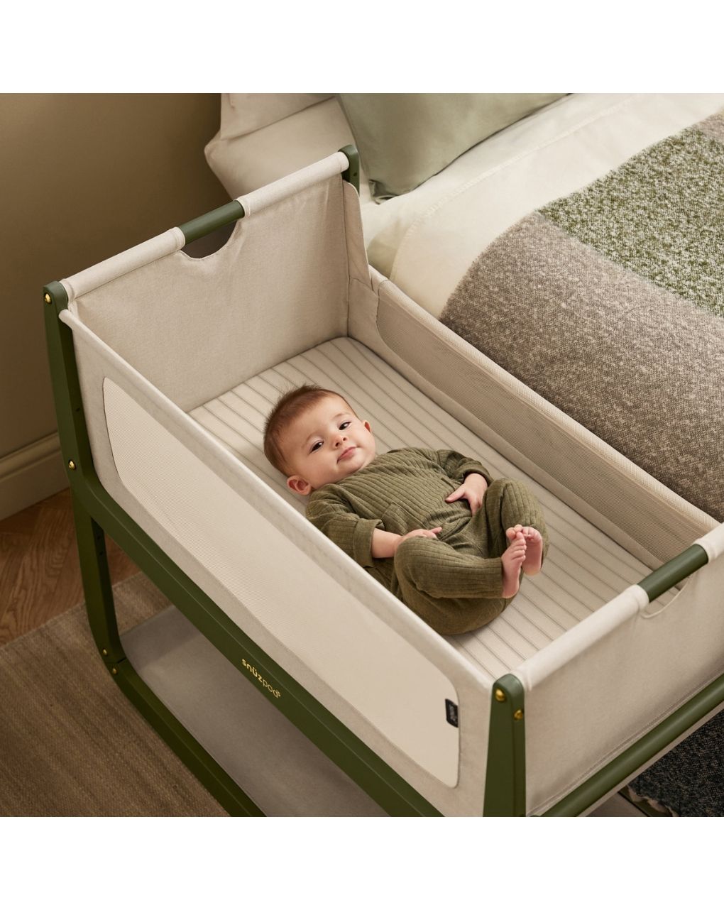 Snuz βρεφικό λίκνο snuzpod5 olive gsfn050j - Snuz