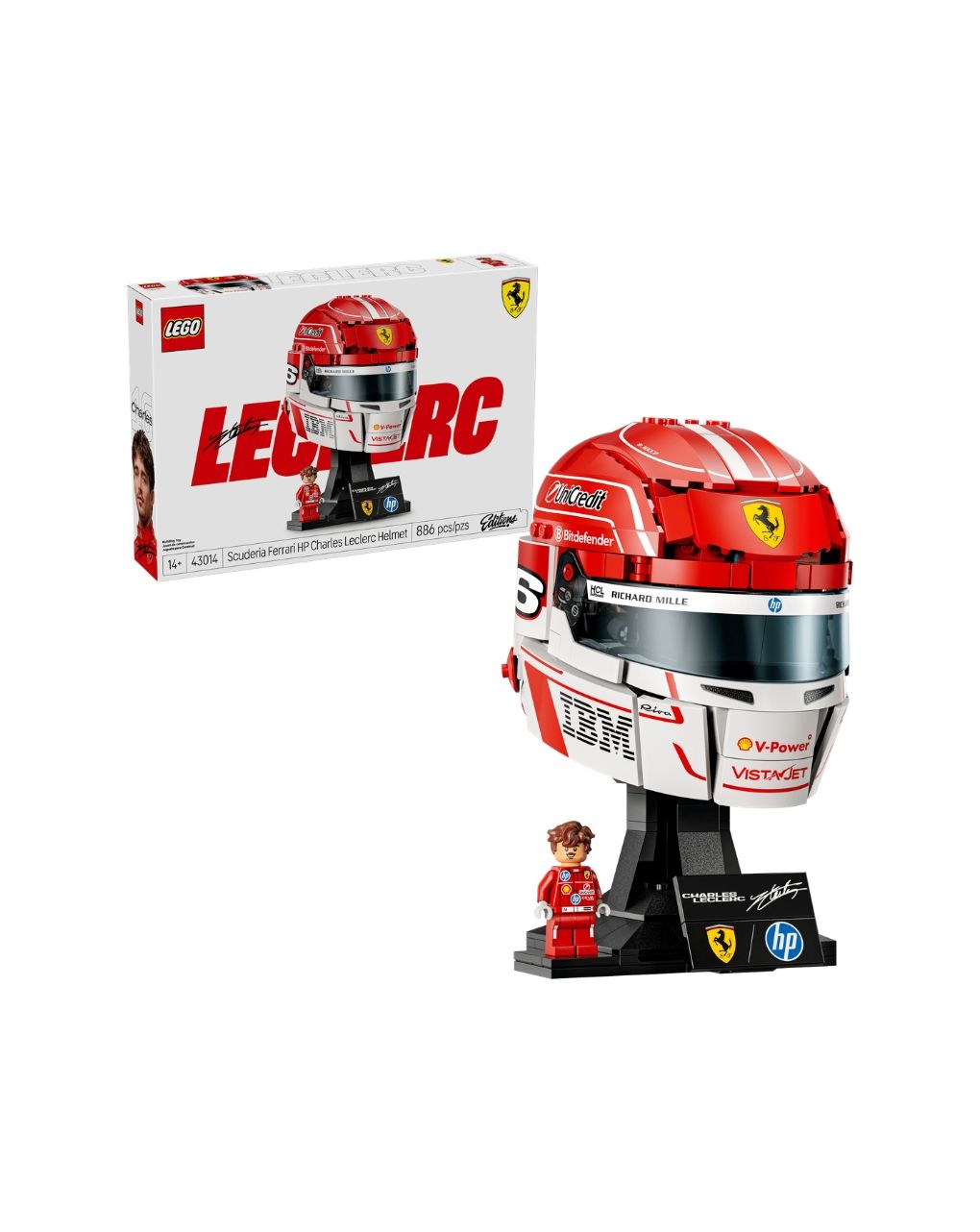 Lego editions scuderia ferrari hp charles leclerc helmet 43014 - LEGO, LEGO EDITIONS