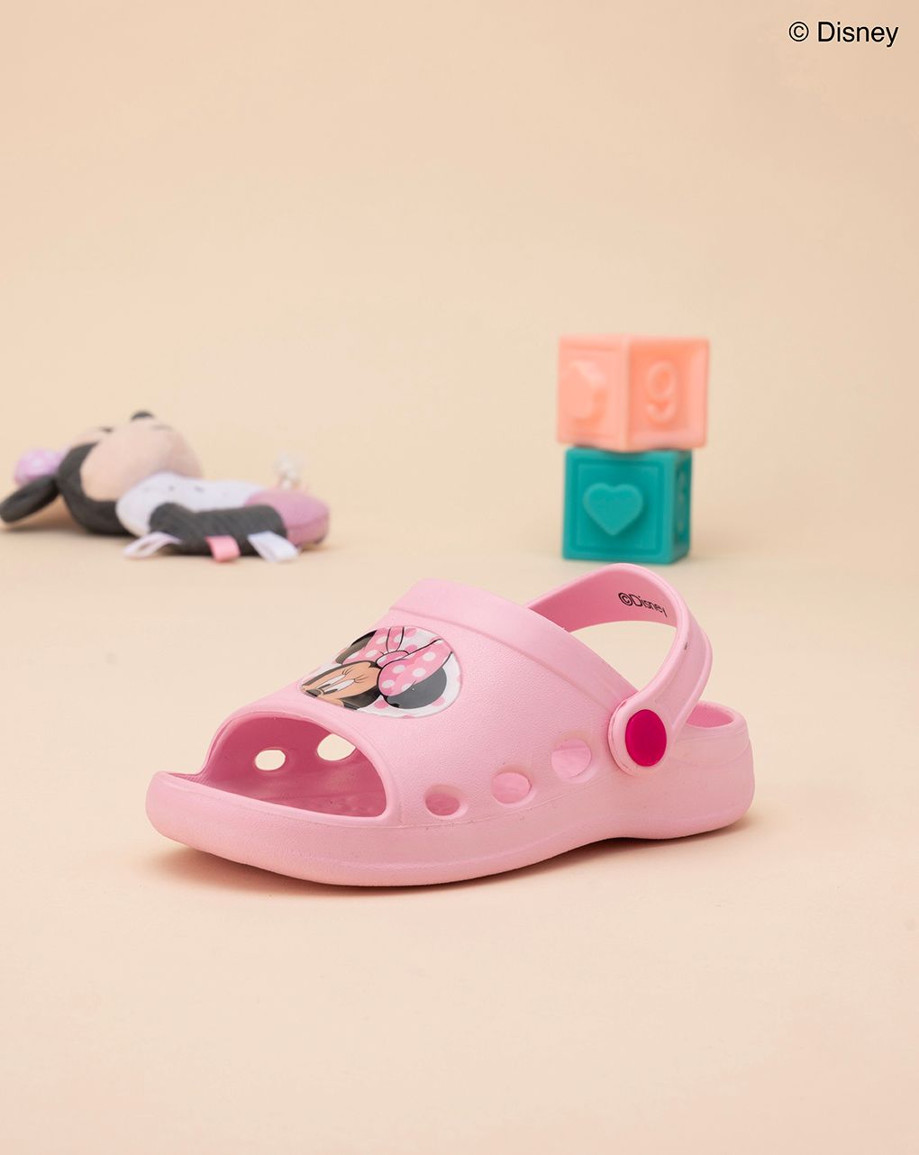 σαμπό θαλάσσης ανοιχτά ροζ με τη minnie για κορίτσι - SILVER