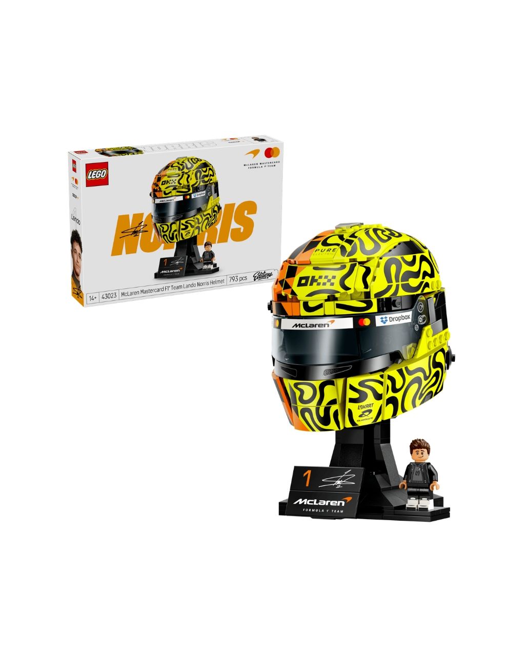 Lego editions mclaren mastercard f1 team lando norris helmet 43023 - LEGO EDITIONS