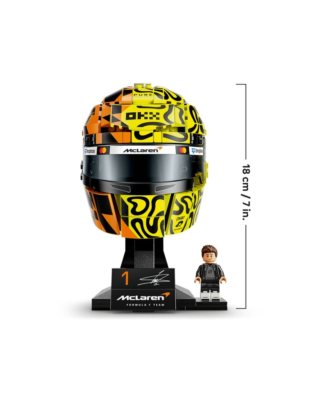 Lego editions mclaren mastercard f1 team lando norris helmet 43023 - LEGO EDITIONS