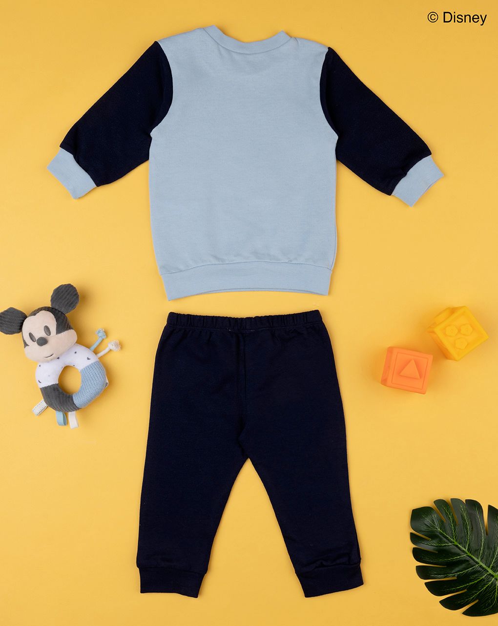 βρεφική πιτζάμα γαλάζιο/μπλε με το mickey για αγόρι - Prénatal