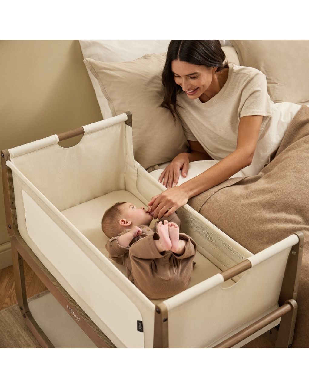 Snuz βρεφικό λίκνο snuzpod5 walnut gsfn050n - Snuz