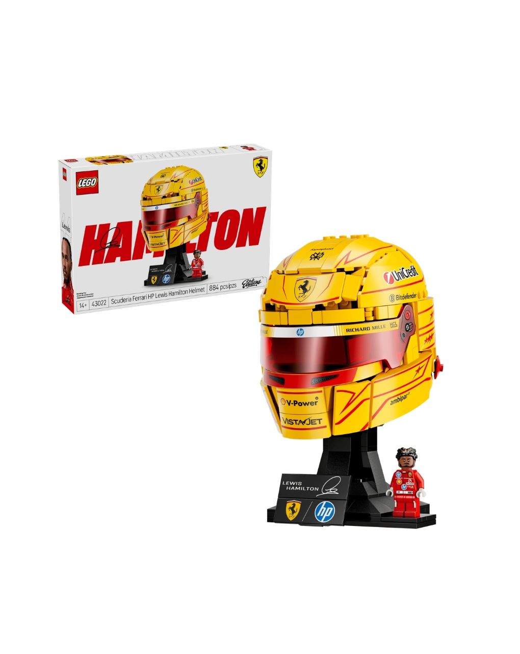 Lego editions scuderia ferrari hp lewis hamilton helmet 43022 - LEGO, LEGO EDITIONS