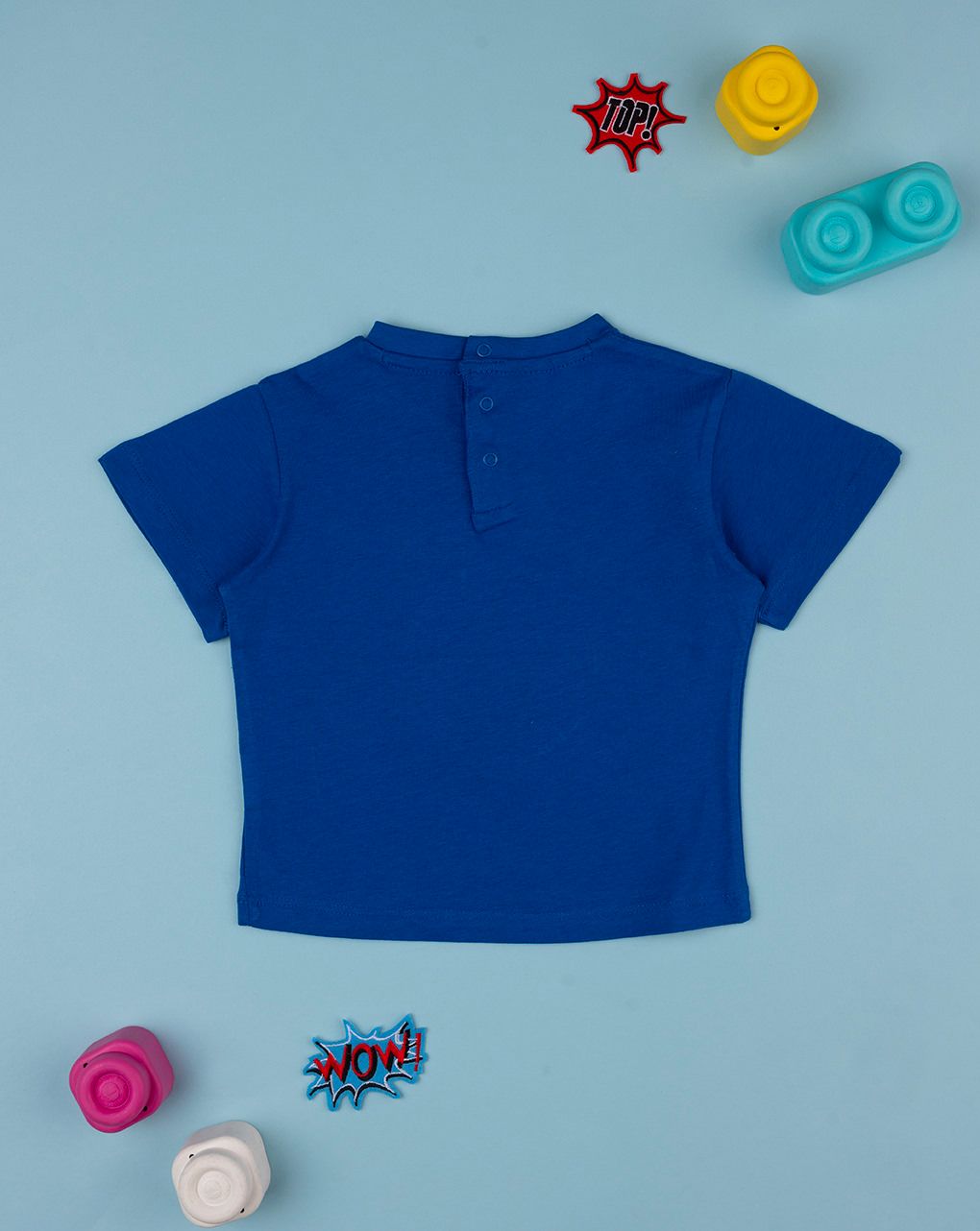 βρεφικό t-shirt μπλε superhero για αγόρι - Prénatal