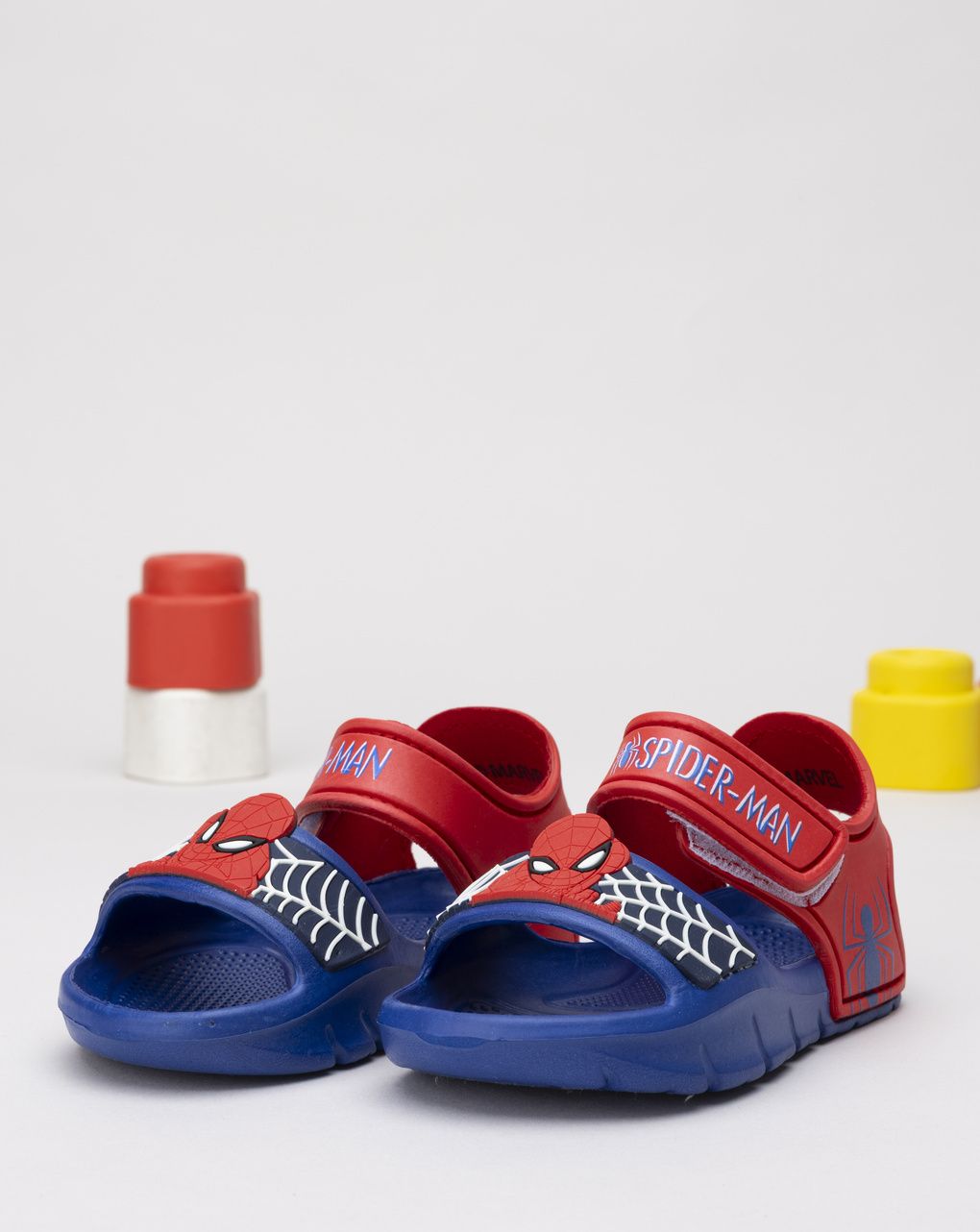 σανδάλια κόκκινα/μπλε με τον spiderman για αγόρι - SILVER