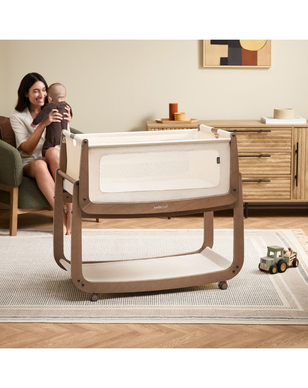 Snuz βρεφικό λίκνο snuzpod5 walnut gsfn050n - Snuz