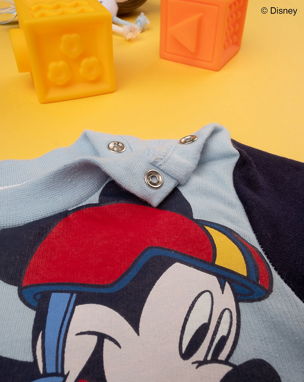 βρεφική πιτζάμα γαλάζιο/μπλε με το mickey για αγόρι - Prénatal