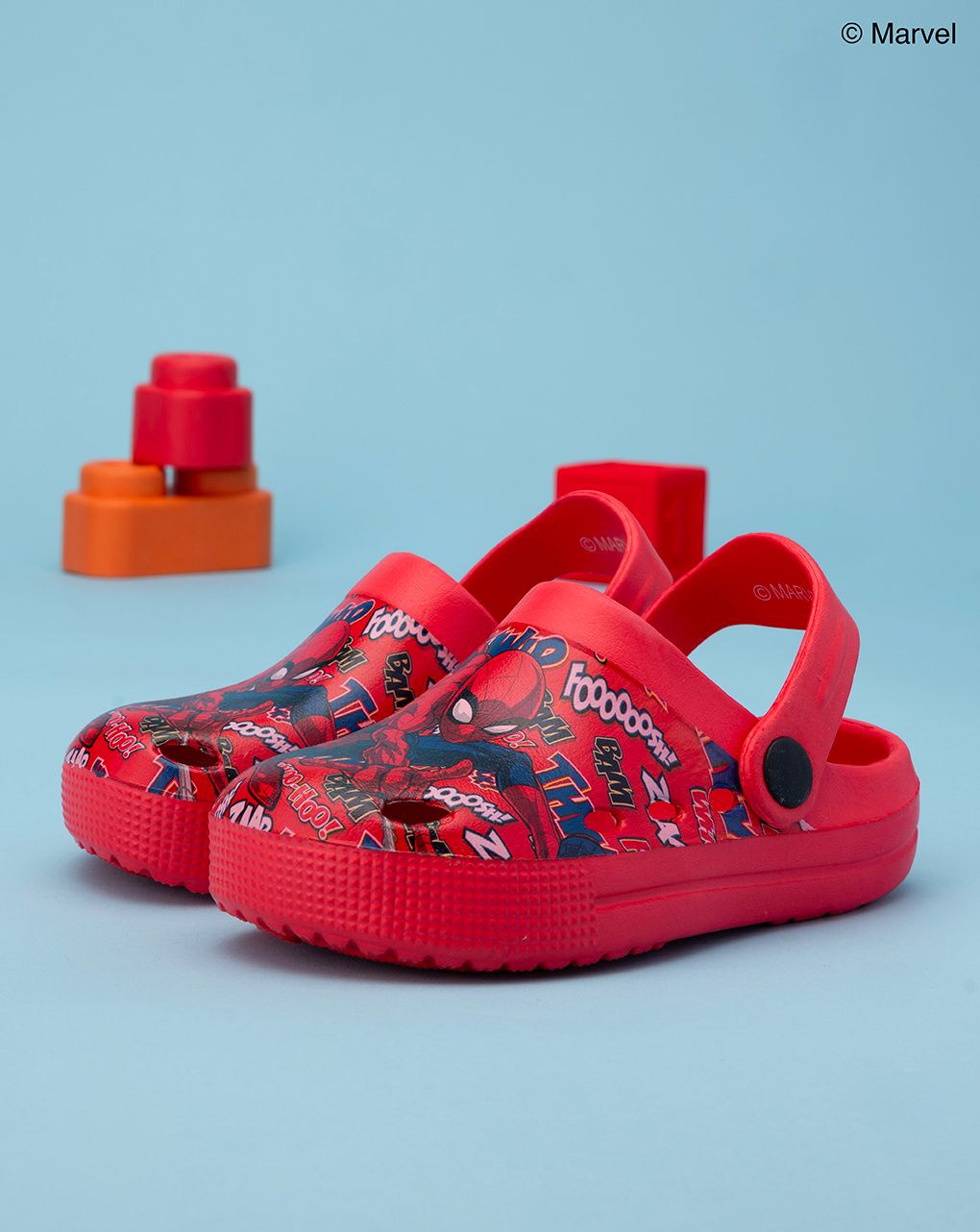 σαμπό θαλάσσης κόκκινα με τον spiderman για αγόρι - SILVER