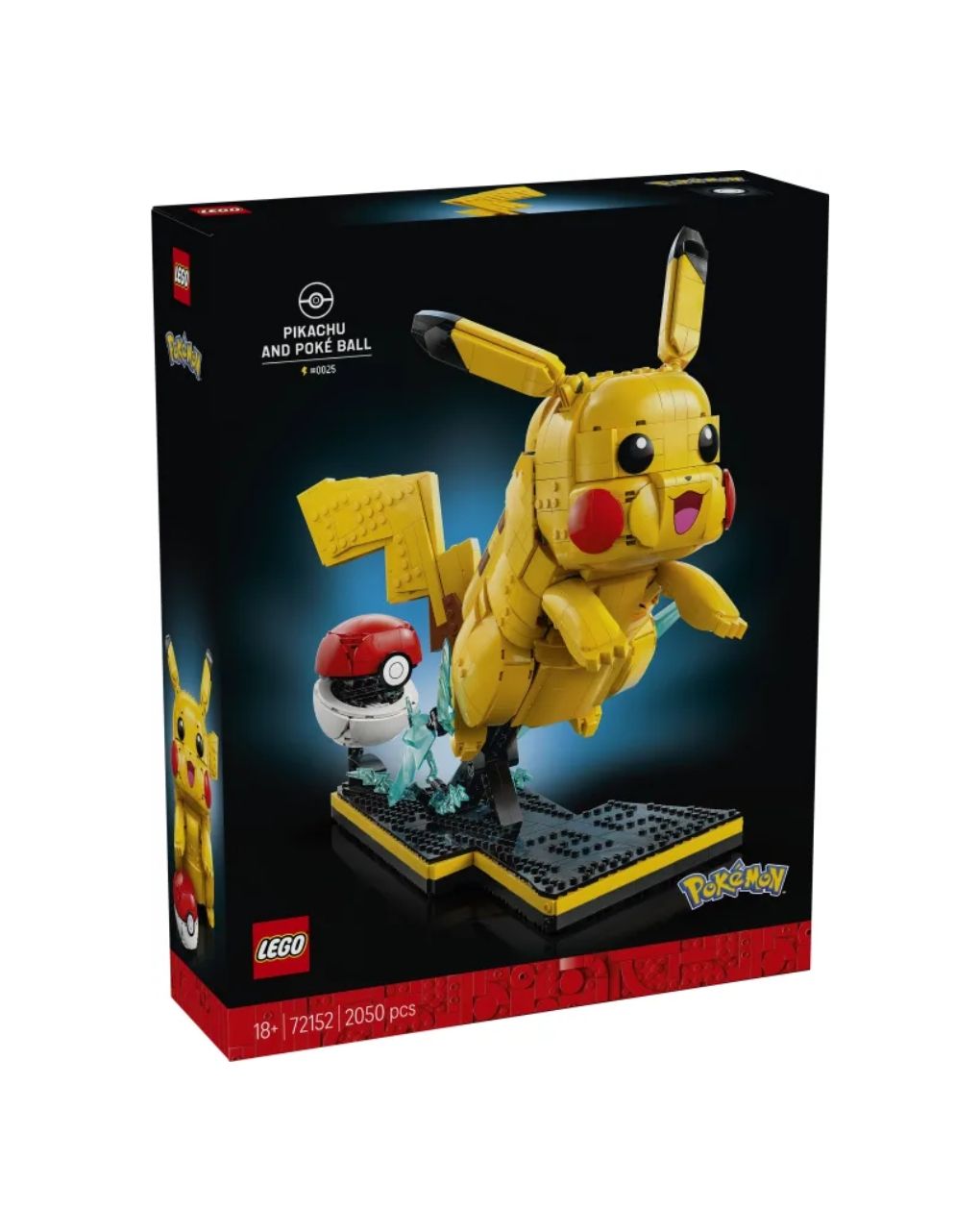 Lego pokemon: pikachu & poke ball 72152
