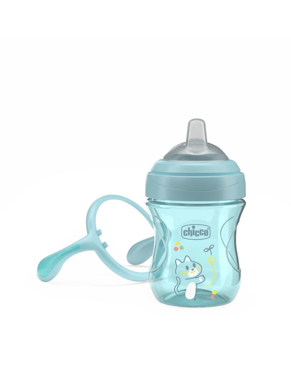 Chicco transition εκπαιδευτικό ποτηράκι 4+ μηνών 200ml blue - Chicco