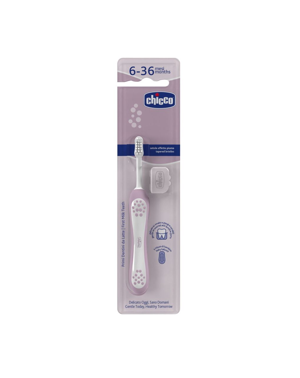 Chicco βρεφική οδοντόβουρτσα 6+ μηνών lilac - Chicco