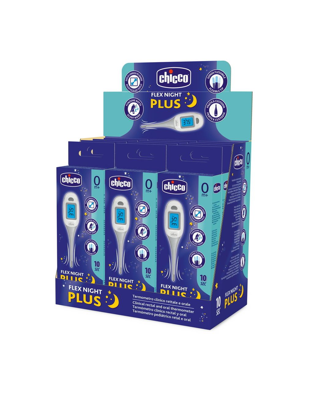 Chicco flex night plus ψηφιακό θερμόμετρο με εύκαμπτο άκρο - Chicco