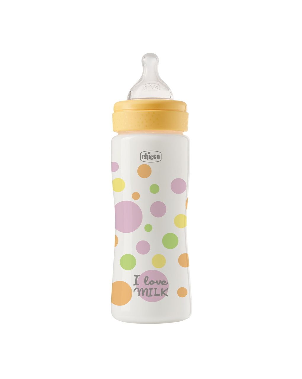 Chicco perfect easy πλαστικό μπιμπερό με θηλή σιλικόνης γρήγορης ροής 4+ μηνών 330ml pink