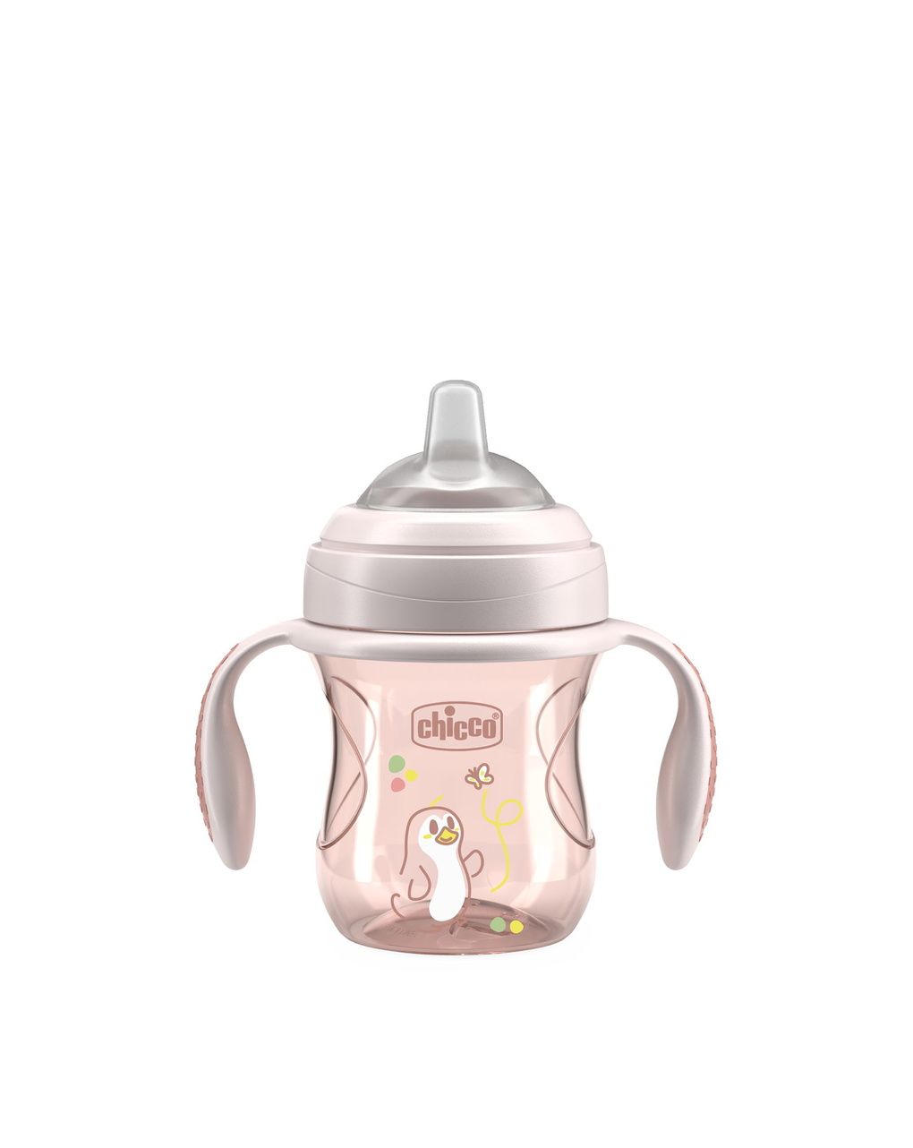 Chicco transition εκπαιδευτικό ποτηράκι 4+ μηνών 200ml pink