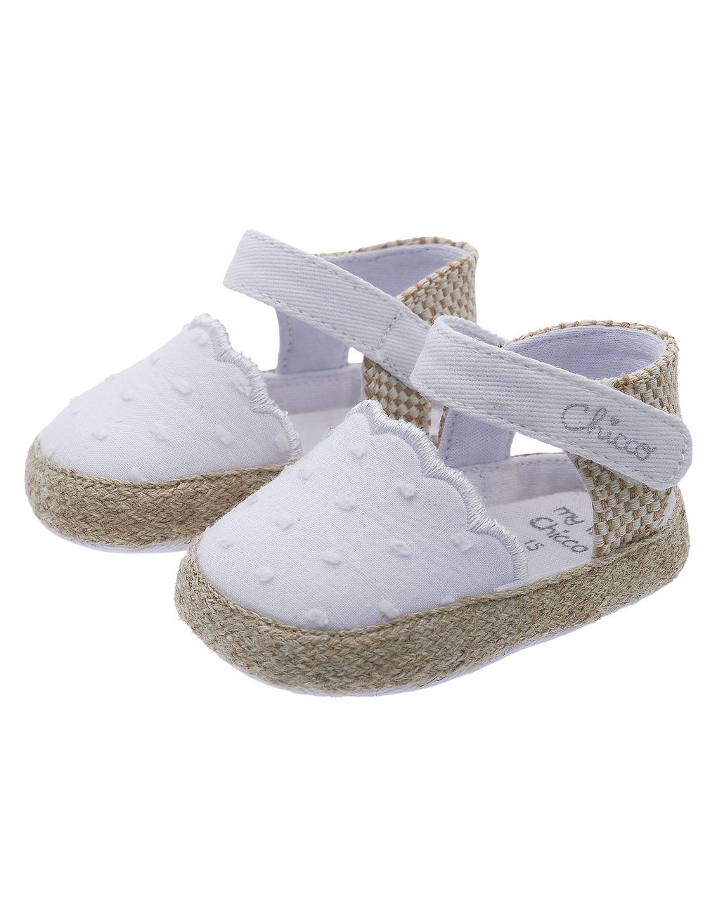 Chicco πέδιλα velcro λευκά για κορίτσι - Chicco