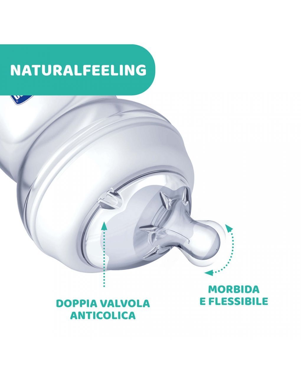 Chicco naturalfeeling πλαστικό μπιμπερό με θηλή μεσαίας ροής 2+ μηνών 250ml bee - Chicco