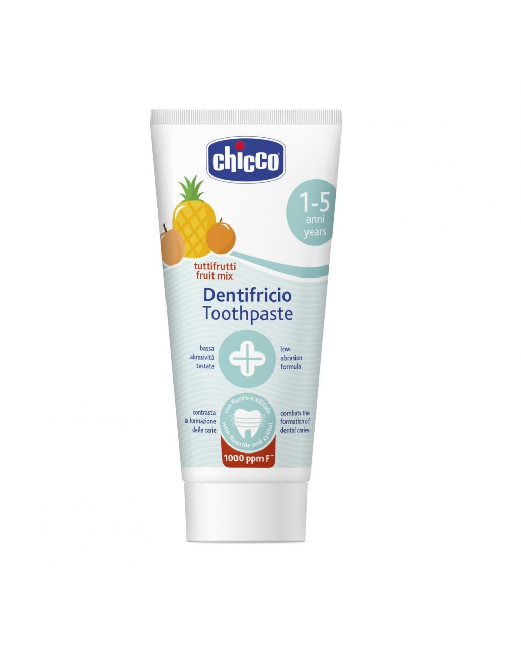 Chicco παιδική οδοντόκρεμα με γεύση ανάμεικτων φρούτων 50ml