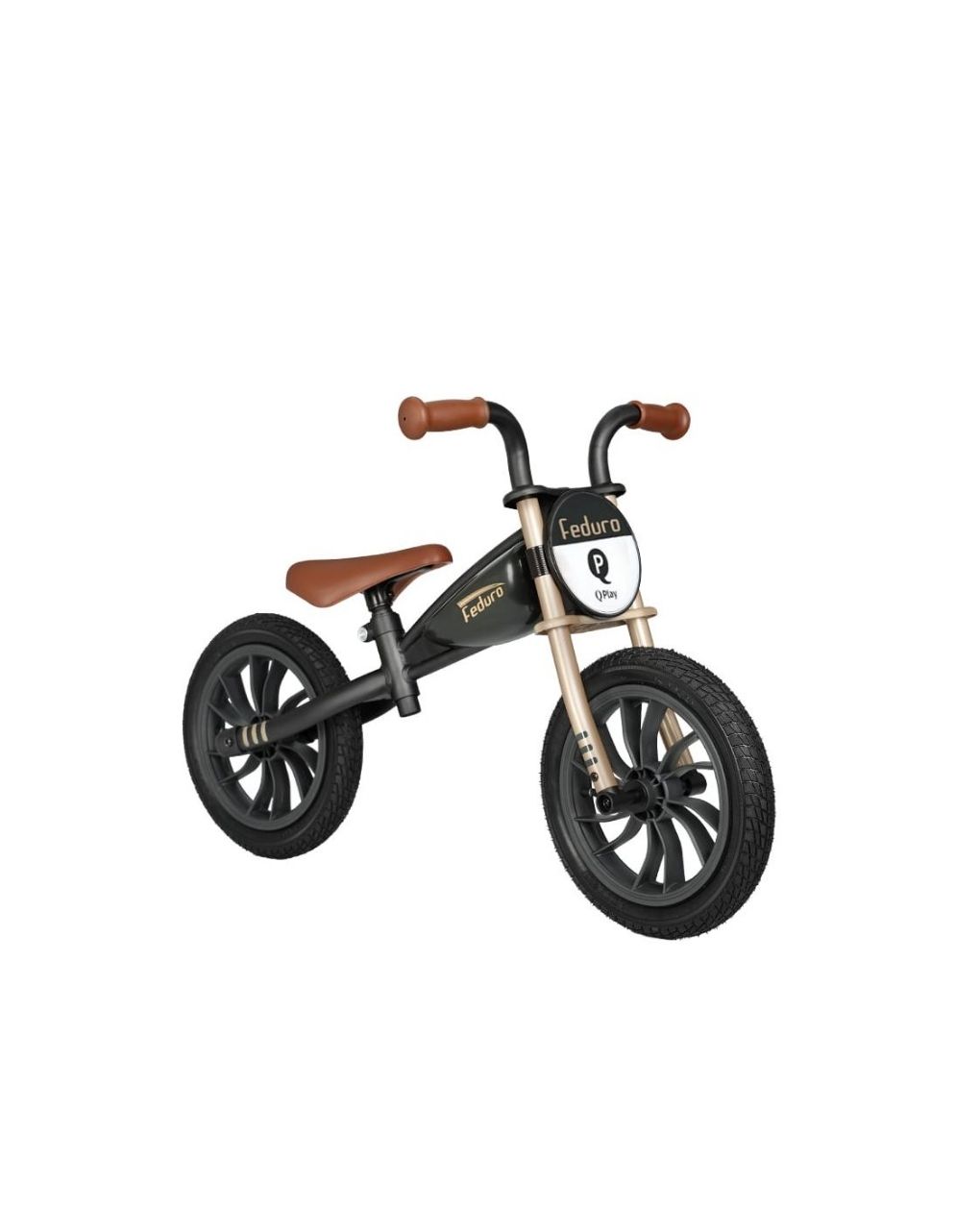 Qplay feduro air gel ποδήλατο ισορροπίας black gold 01-1212069-04