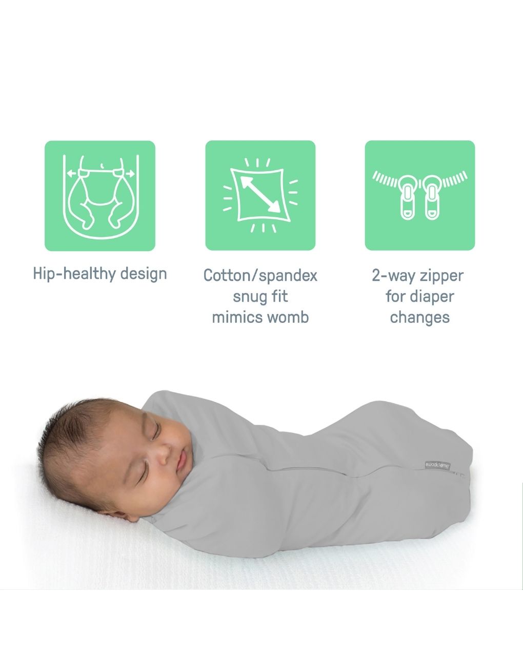 Swaddleme™ by ingenuity™ πάνα αγκαλιάς scribble elephant 17234 - Swaddleme