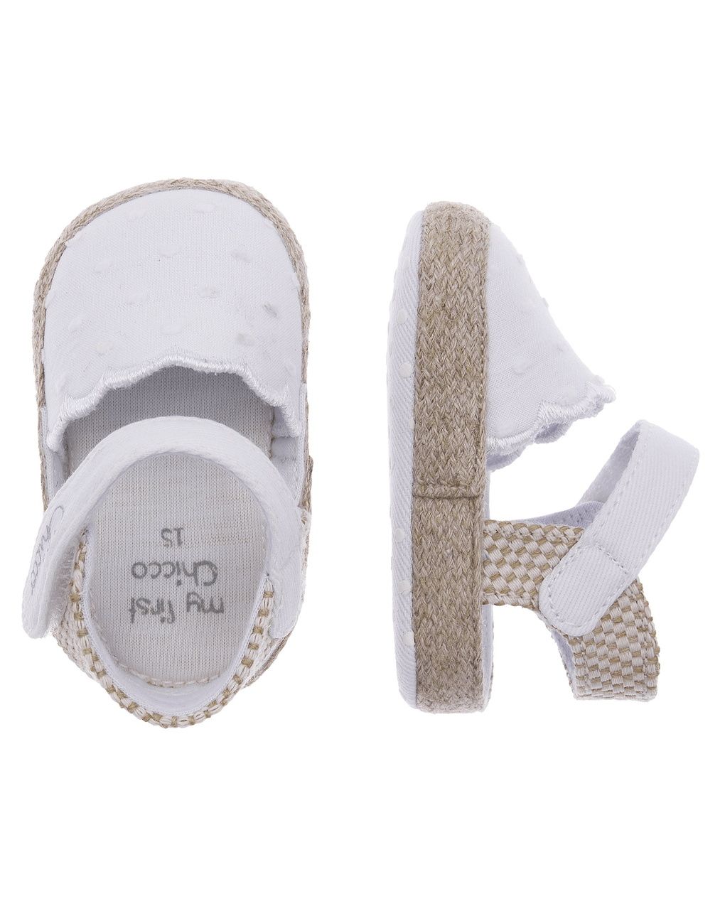 Chicco πέδιλα velcro λευκά για κορίτσι - Chicco