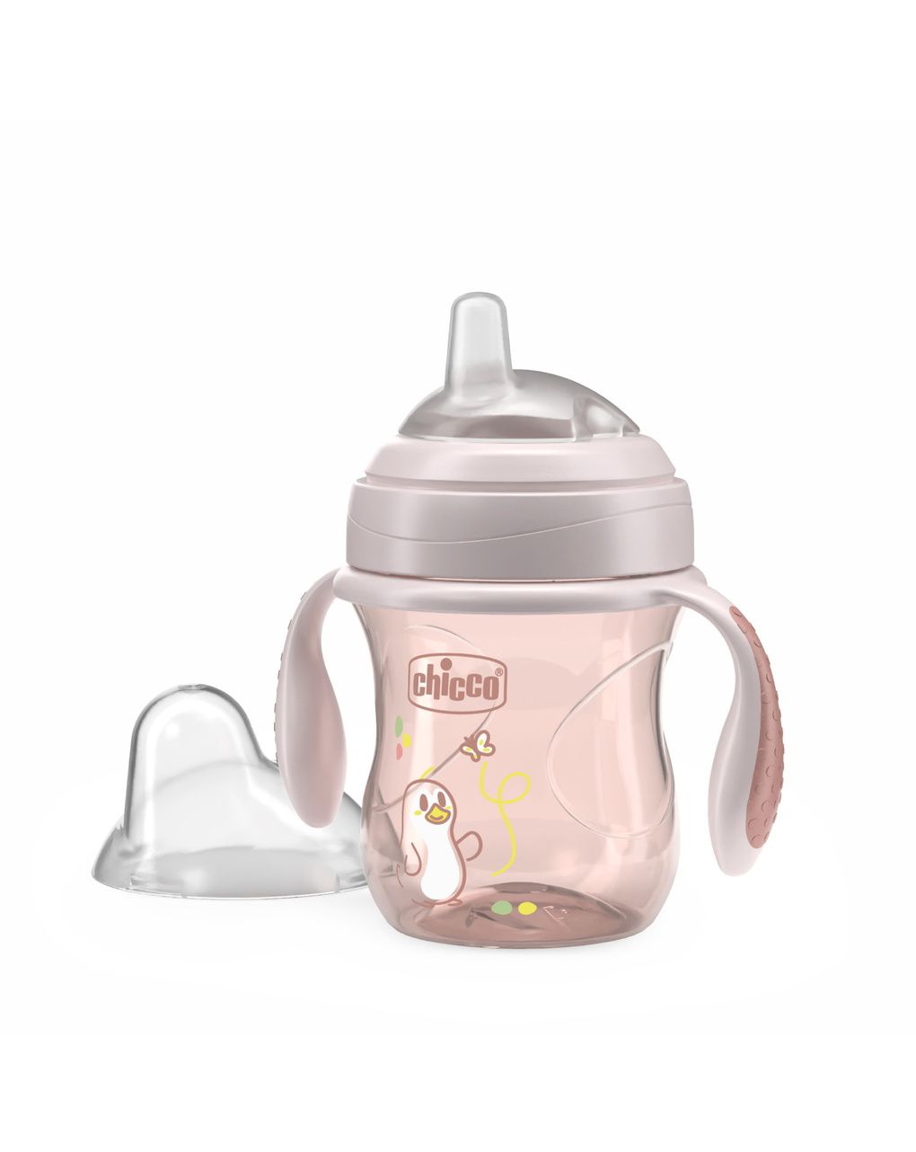 Chicco transition εκπαιδευτικό ποτηράκι 4+ μηνών 200ml pink - Chicco